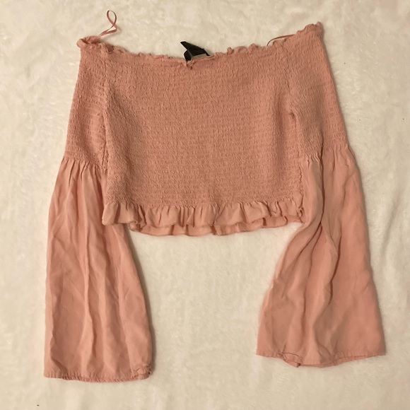 Streetwear Society pink off the shoulder top size S - Picture 2 of 6